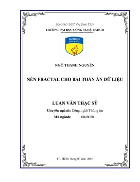 Nén Fractal trong Ẩn Dữ Liệu: Luận Văn Thạc Sĩ Công Nghệ
