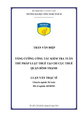 Tăng cường kiểm tra tuân thủ thuế tại Chi cục Thuế Quận