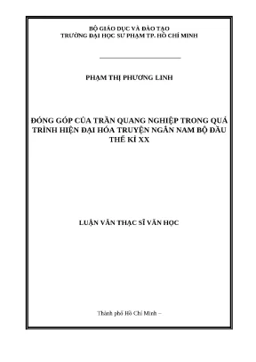 Đóng Góp Của Trần Quang Nghiệp Trong Hiện Đại Hóa Truyện