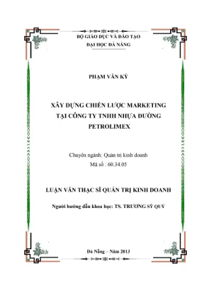 Luận văn chiến lược marketing tại Nhựa đường Petrolimex
