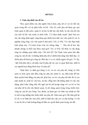 Chất lượng lãnh đạo nữ tại Đắk Nông: Thực trạng và giải pháp