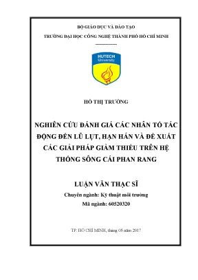 Đánh Giá Nhân Tố Tác Động Đến Lũ Lụt Hạn Hán Tại Sông