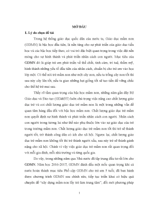 Quản lý giáo dục mầm non tại thành phố Huế: Thực trạng