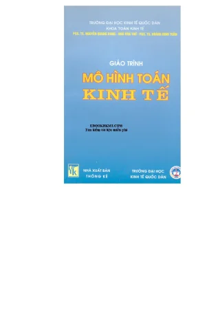 Giáo trình Mô hình toán kinh tế (Phần 1) - Tải Miễn Phí