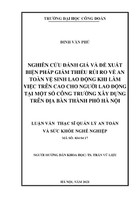 Giải pháp giảm thiểu rủi ro an toàn lao động khi làm