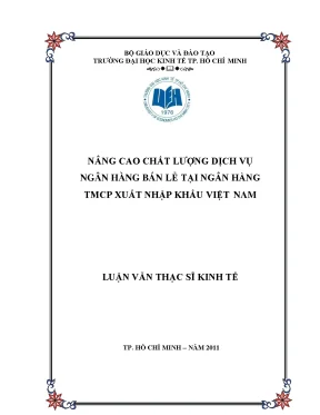 Nâng cao chất lượng dịch vụ ngân hàng bán lẻ tại Eximbank