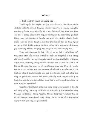 Quản lý nợ thuế hiệu quả tại Cục thuế Hà Nội