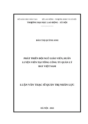 Phát Triển Đội Ngũ Giáo Viên Huấn Luyện Viên Tại Tổng