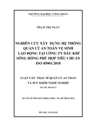 Xây Dựng Hệ Thống Quản Lý An Toàn Vệ Sinh Lao Động Theo