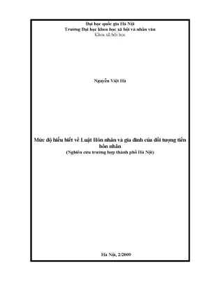 Hiểu biết về Luật Hôn nhân và Gia đình của Thanh niên