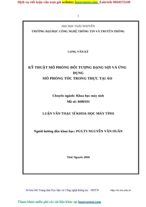 Mô Phỏng Tóc Trong Thực Tại Ảo: Kỹ Thuật và Ứng Dụng
