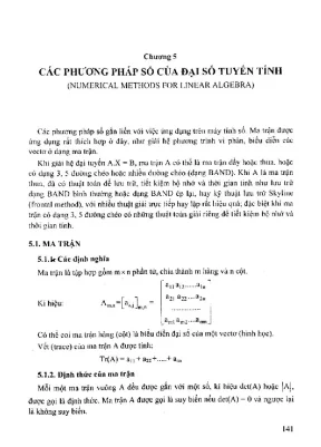Giáo trình Phương pháp tính Phần 2: Đại số tuyến tính