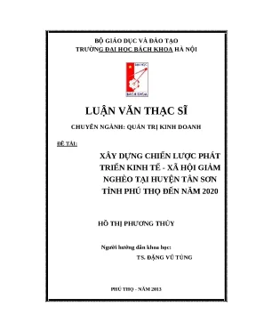 Chiến Lược Phát Triển Kinh Tế - Xã Hội Giảm Nghèo Tại