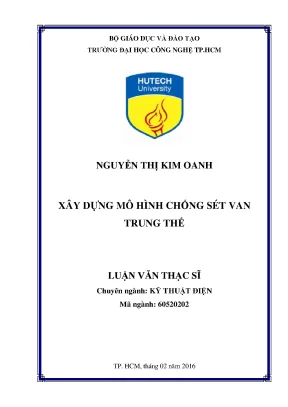 Mô Hình Chống Sét Van Trung Thế: Nghiên Cứu và Ứng Dụng