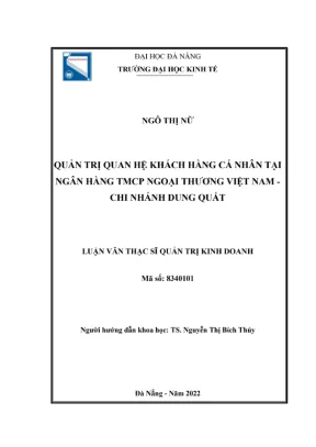 Luận văn Quản trị QHKH tại Vietcombank Dung Quất