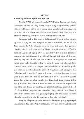 Xử Phạt Vi Phạm Hành Chính Trong Quản Lý Ngành Nghề Kinh