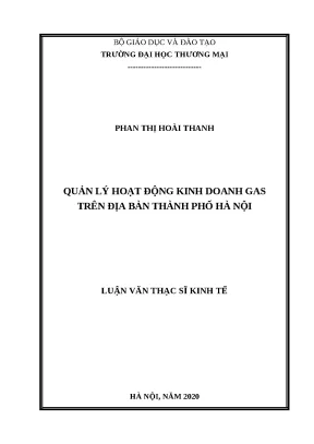 Quản lý kinh doanh gas tại Hà Nội: Thách thức và giải pháp