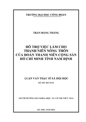 Hỗ trợ việc làm cho thanh niên nông thôn tại Nam Định:
