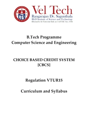 Cập nhật chương trình B.Tech CSE theo quy định R15