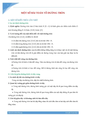 Khám Phá Các Bài Toán Về Đường Tròn