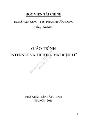 Giáo Trình Thương Mại Điện Tử và Internet - Phần 1
