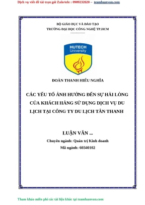 Yếu Tố Ảnh Hưởng Đến Sự Hài Lòng Của Khách Hàng Trong