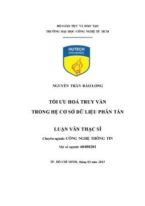 Tối ưu hóa truy vấn trong cơ sở dữ liệu phân tán