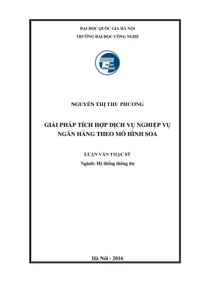 Giải pháp tích hợp dịch vụ ngân hàng theo mô hình SOA