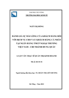 Luận văn: Hài lòng KH vay vốn tại Vietcombank Dung Quất