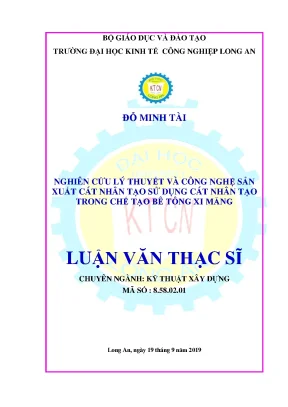 Nghiên cứu công nghệ sản xuất cát nhân tạo cho bê tông
