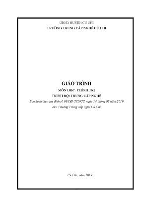Giáo Trình Chính Trị Trung Cấp Nghề Củ Chi