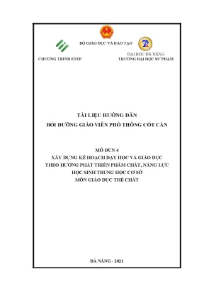 Hướng Dẫn Bồi Dưỡng Giáo Viên Mô Đun 4 Môn Giáo Dục Thể Chất