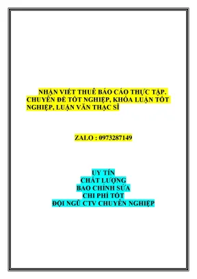 Phân Tích Chuỗi Cung Ứng Thanh Trà Tại Thủy Biều, Huế