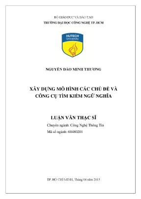 Mô Hình Tìm Kiếm Ngữ Nghĩa Trong Công Nghệ Thông Tin
