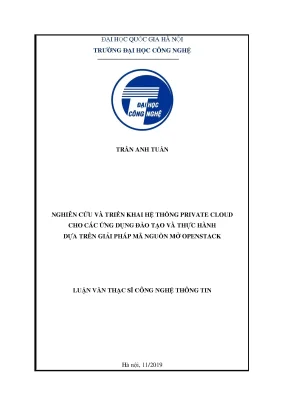 Triển Khai Hệ Thống Private Cloud Dựa Trên OpenStack Cho