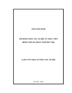 Mô Hình Công Tác Xã Hội Tại Bệnh Viện Đa Khoa Tỉnh Phú Thọ