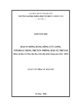 Báo In Đồng Bằng Sông Cửu Long và Truyền Thông Bảo Vệ