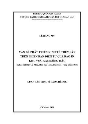 Phát Triển Kinh Tế Thủy Sản Qua Phiên Bản Điện Tử Của 