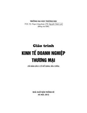 Giáo trình Kinh tế Doanh nghiệp Thương mại (ĐH Thương Mại)