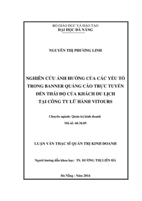Ảnh hưởng banner quảng cáo đến thái độ khách du lịch