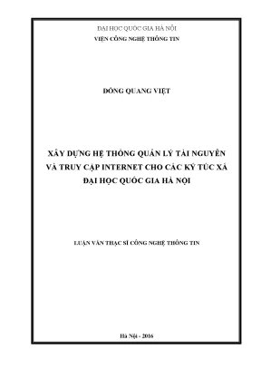Hệ thống quản lý tài nguyên và truy cập internet cho ký