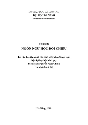 Giới thiệu về Ngôn ngữ học đối chiếu tại Đại học Đà Nẵng