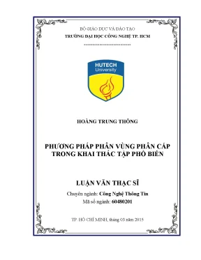 Phương Pháp Phân Vùng Phân Cấp Trong Khai Thác Tập Phổ Biến