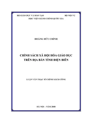 Chính sách xã hội hóa giáo dục tại tỉnh Điện Biên: Thực