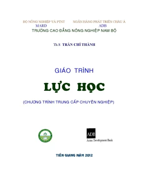 Giáo Trình Lực Học Cơ Bản Dành Cho Sinh Viên Kỹ Thuật