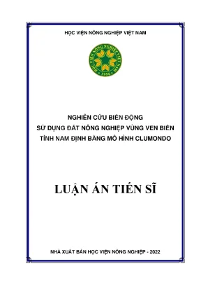 Biến Động Sử Dụng Đất Nông Nghiệp Ven Biển Tỉnh Nam