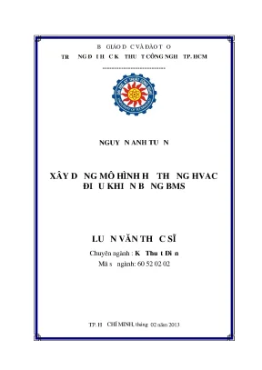 Mô Hình Hệ Thống HVAC Điều Khiển Bằng BMS: Nghiên Cứu và