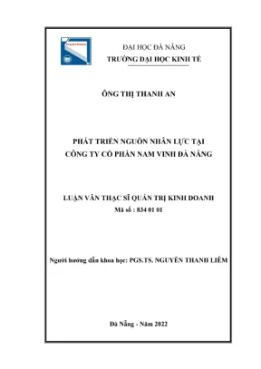 Luận văn thạc sĩ: Phát triển nguồn nhân lực tại doanh nghiệp