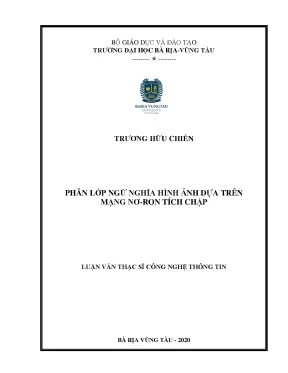 Phân lớp ngữ nghĩa hình ảnh bằng mạng nơron tích chập