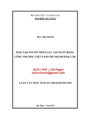 Đào tạo nguồn nhân lực tại VietinBank Đắk Lắk